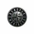 Promark 3.5 x 3.5 in. Seattle Mariners Chrome Emblem ML26